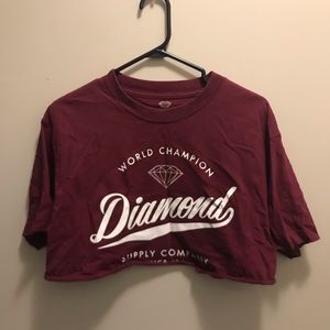 ❤️3 for 30$❤️Super cropped diamond shirt